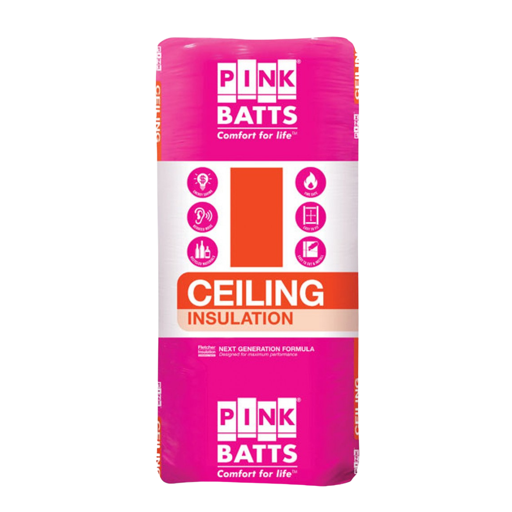 pink battsthermal glasswool ceiling insulation