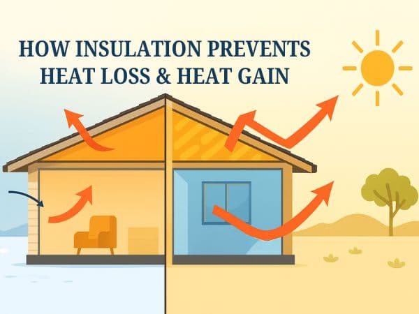 HOW INSULATION PREVENTS HEAT LOSS & HEAT GAIN